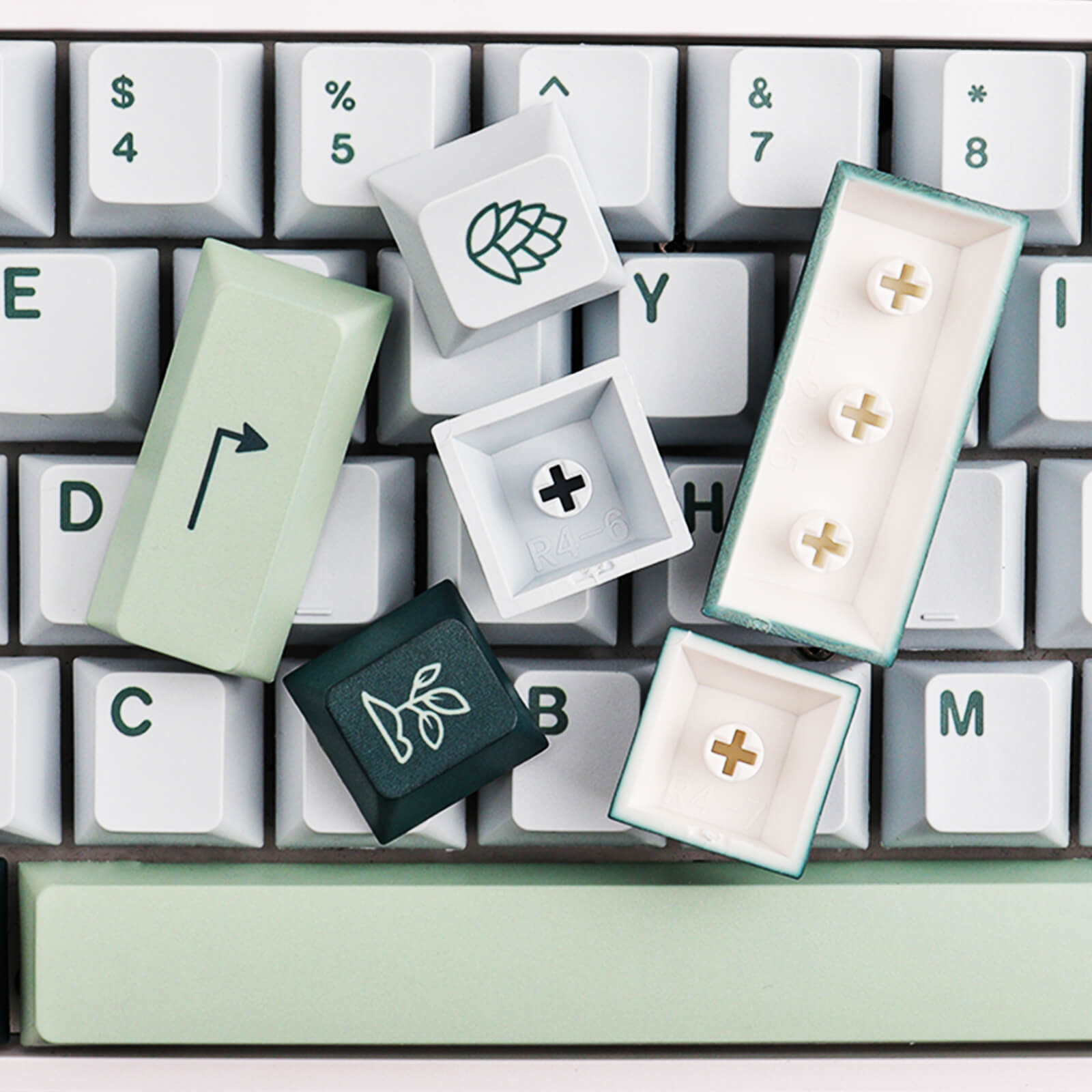 Botanical（Grass green） Keycaps Set