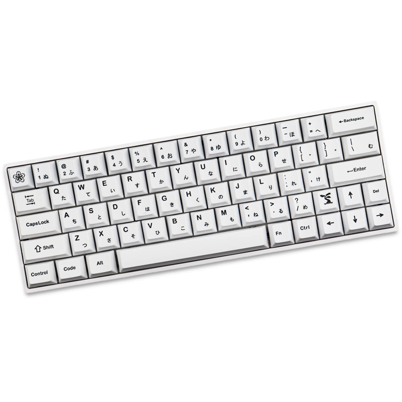 Minimalist-White Japanese Keycaps - joorkey