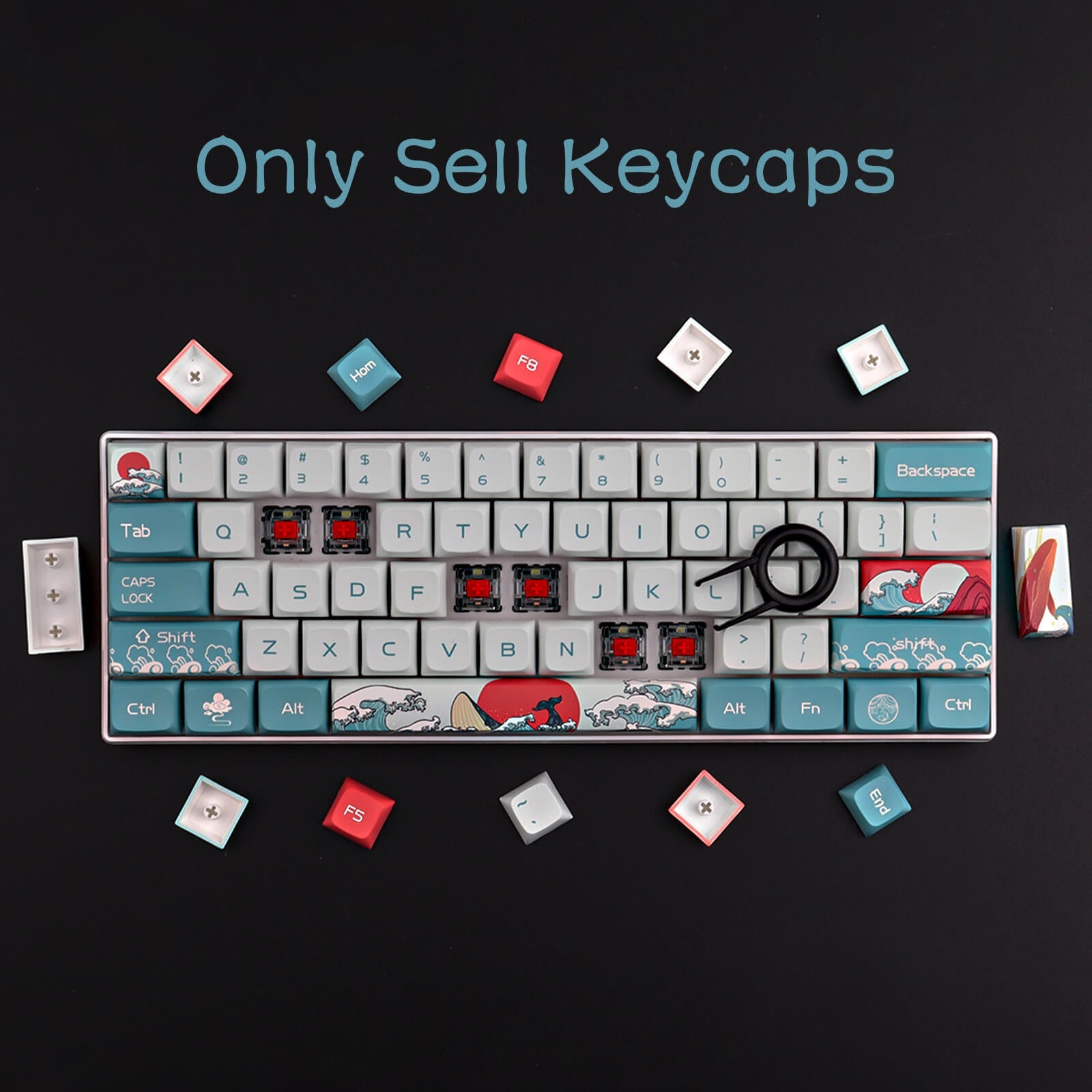 Ukiyo-e Coral Sea Keycap