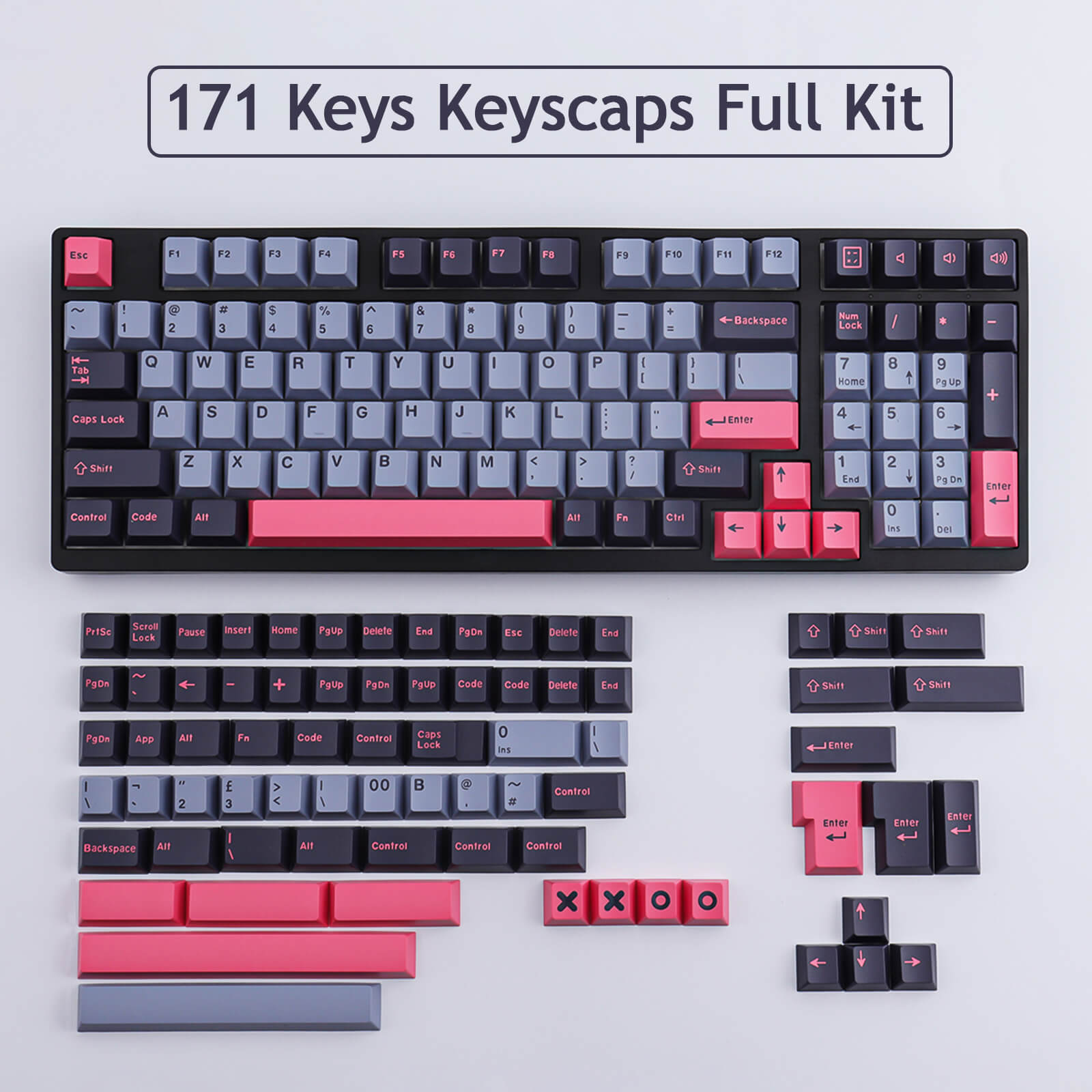 171 keys ABS 8008 Keycaps Set