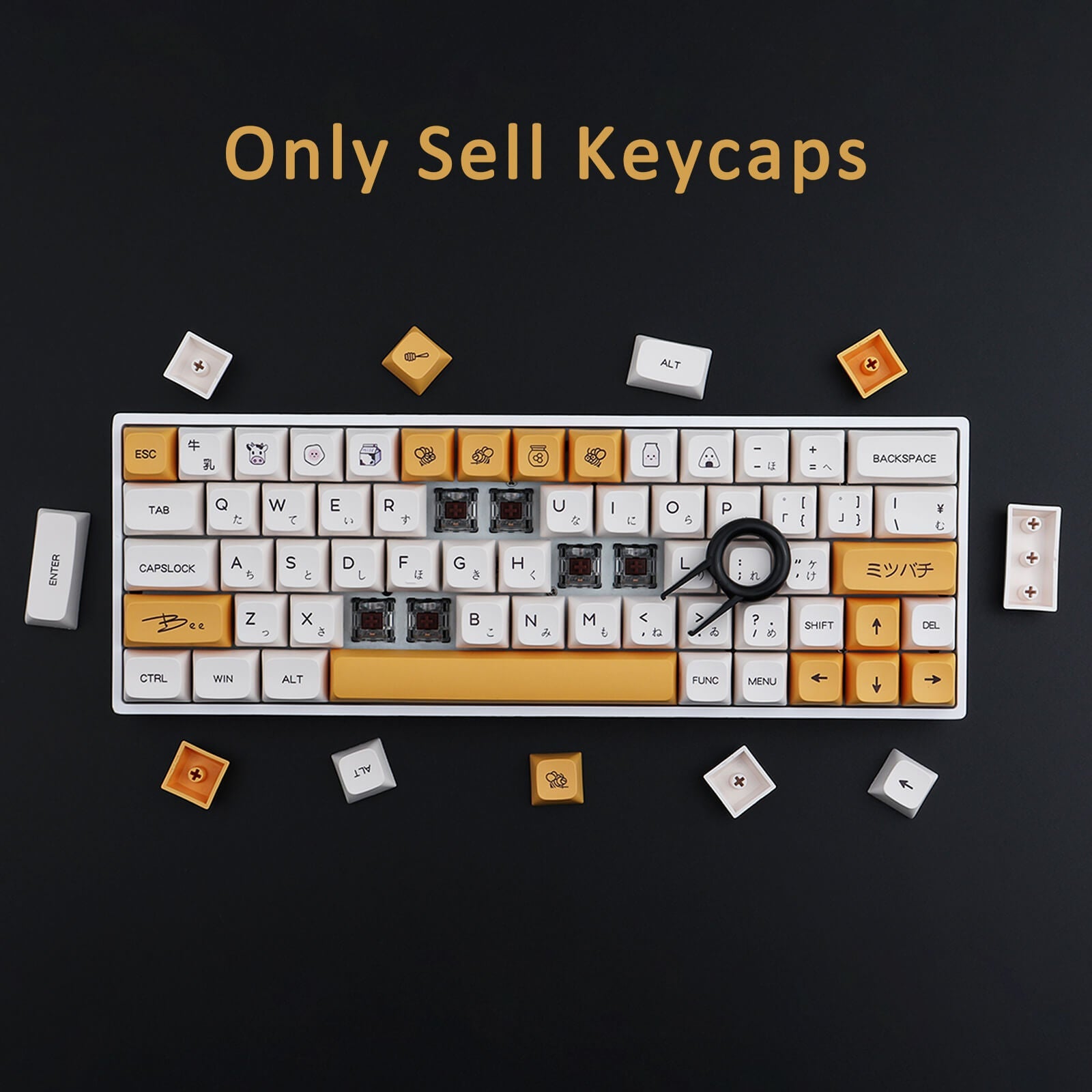 Honey Milk Keycaps Set