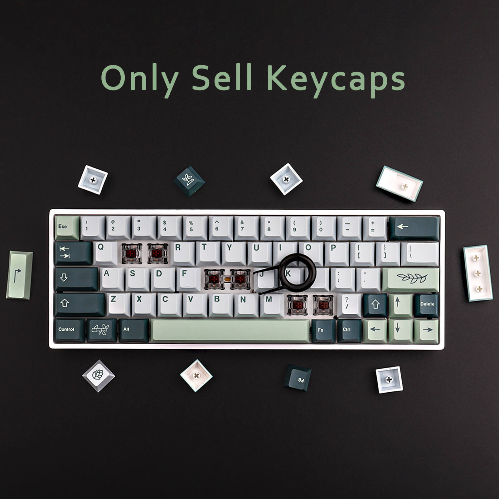 Botanical（Grass green） Keycaps Set