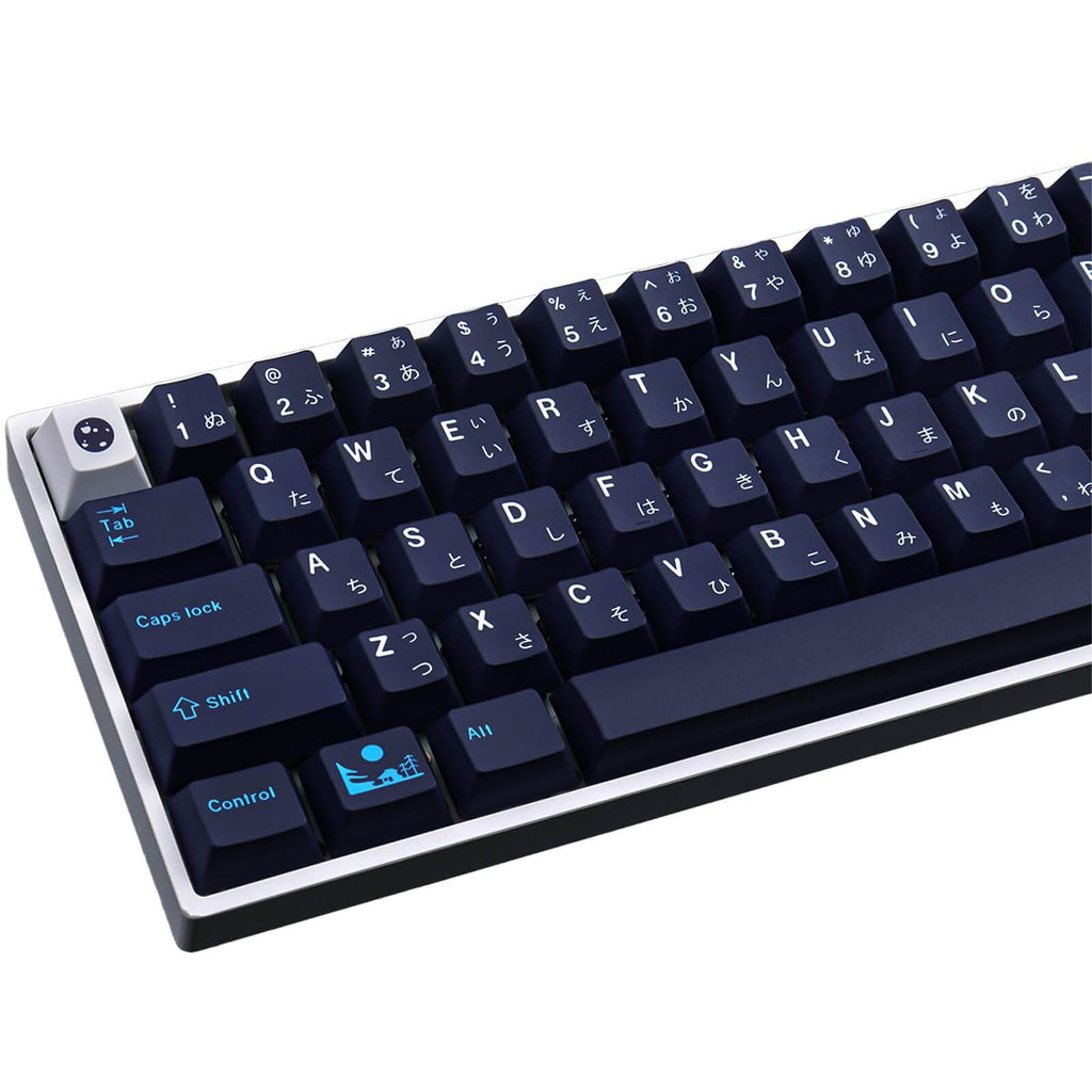 129 Keys PBT DYE-SUB Blue Hell keycaps