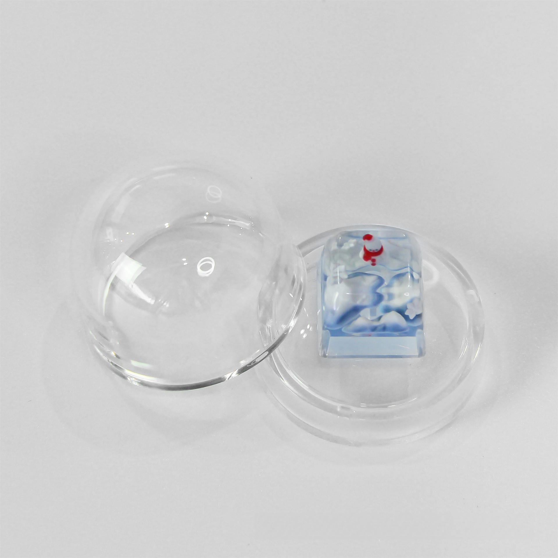 Christmas Gift New Cute Transparent Resin Keycaps DIY Custom Key Position Mechanical Keyboard