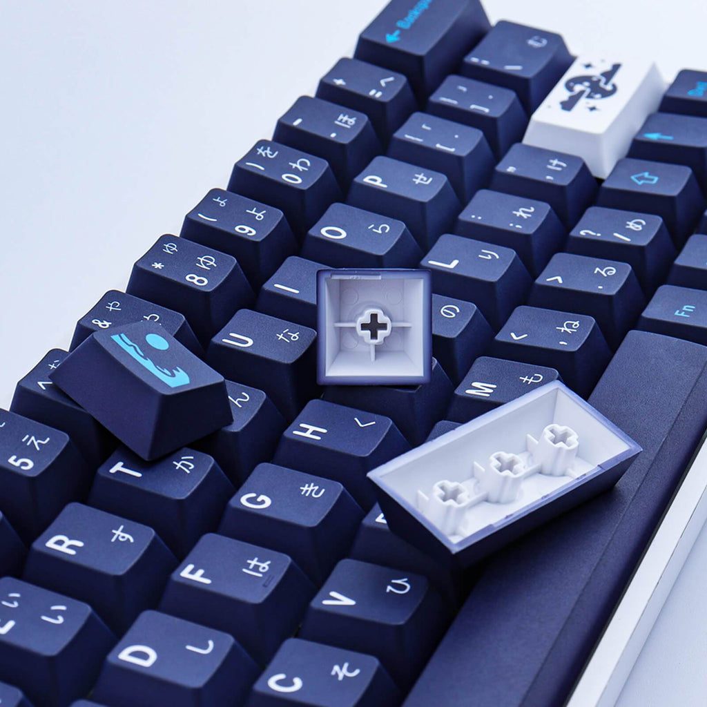 129 Keys PBT DYE-SUB Blue Hell keycaps