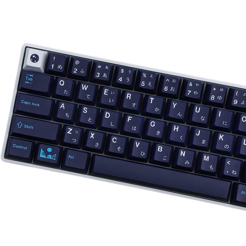 129 Keys PBT DYE-SUB Blue Hell keycaps