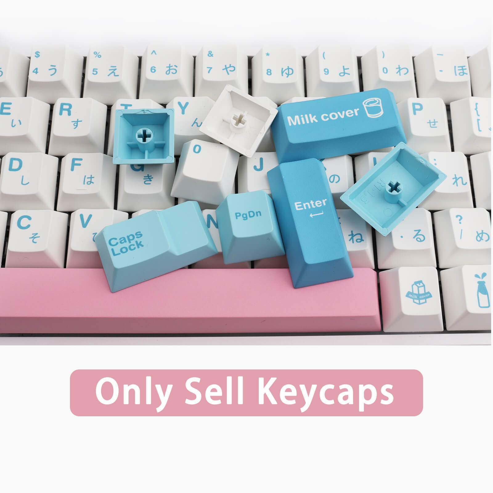 Milk Cover Keycaps
