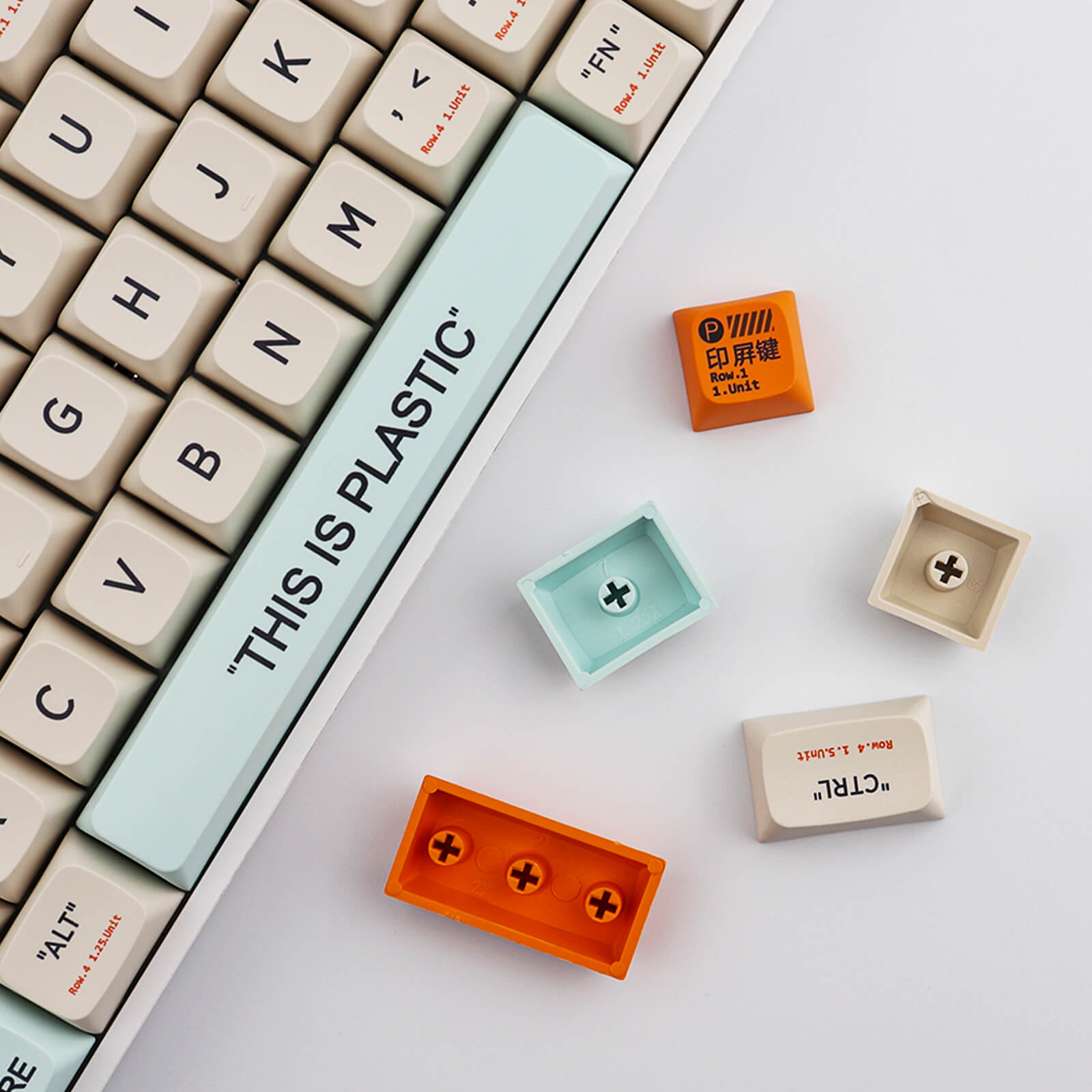 Plastic Keycaps Set