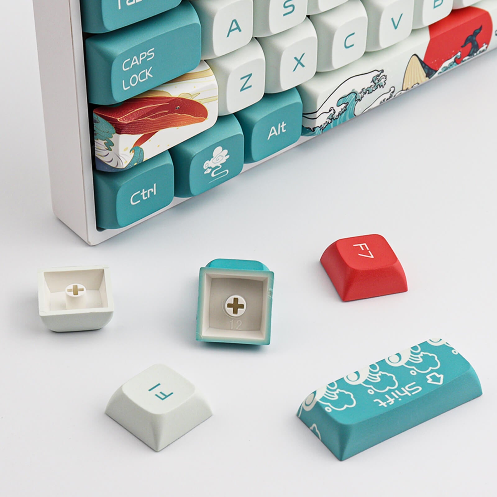 Ukiyo-e Coral Sea Keycap
