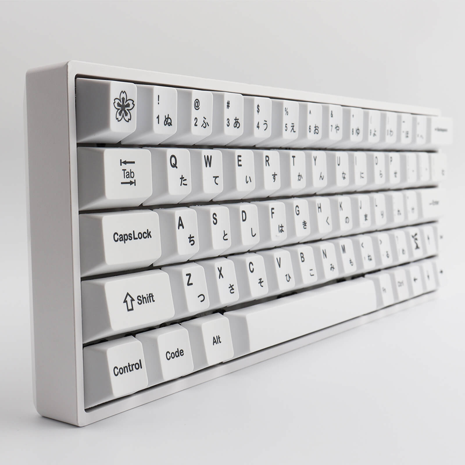 Minimalist-White Japanese Keycaps - joorkey