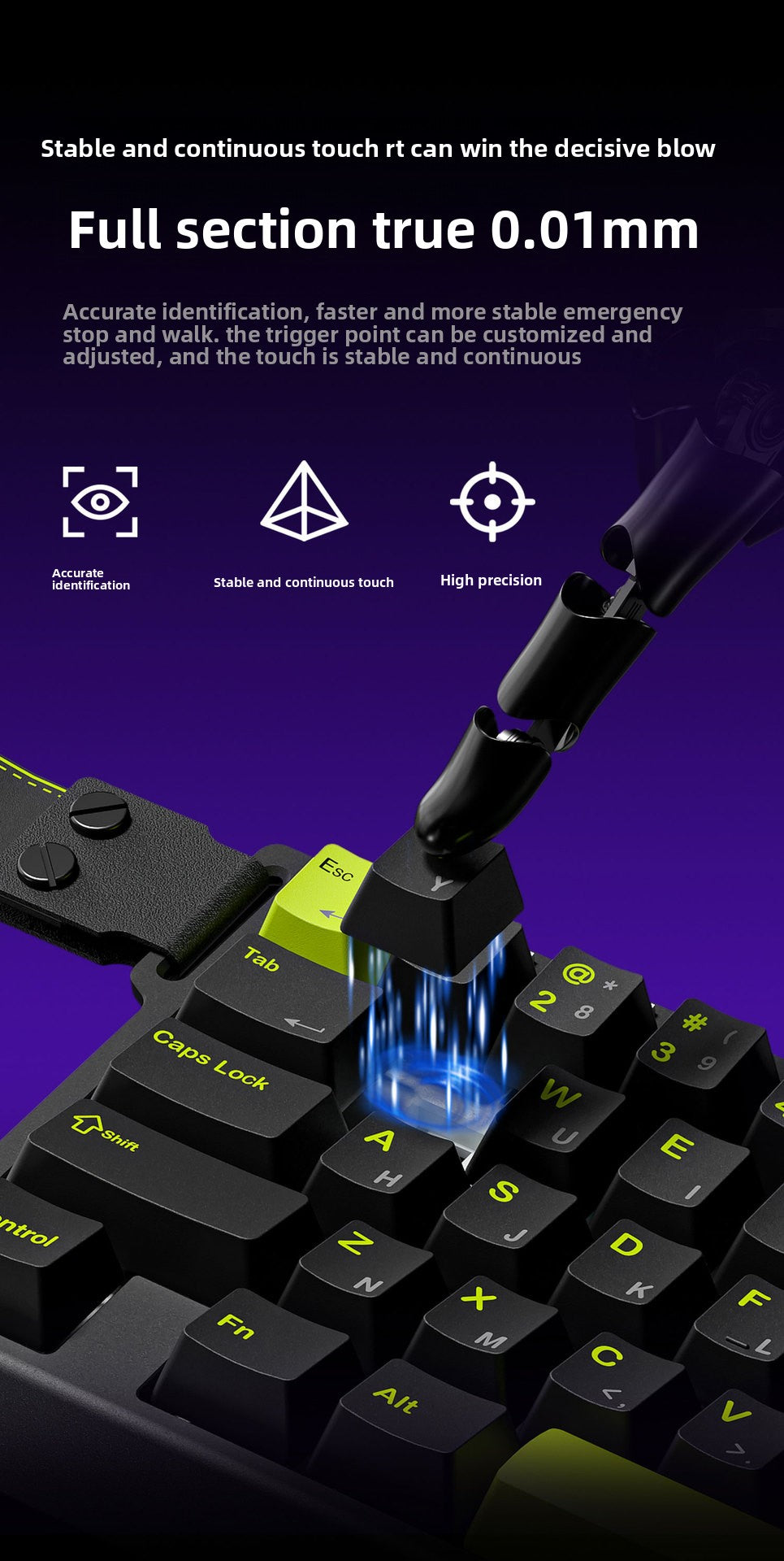 FURYCUBE M30HE Gaming Mechanical Keyboard 8K Magnetic Switches Game Artifact Fearless Contract Quick Trigger