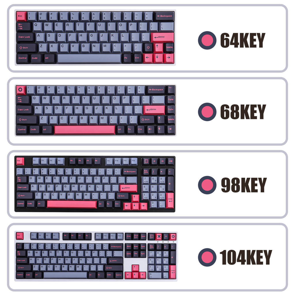 171 keys ABS 8008 Keycaps Set