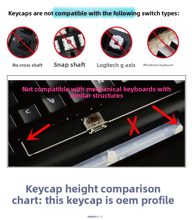 Original Factory Height PBT Dye-Sublimation Misty Fairy Tale Full Set Theme Keycap Gaming Mechanical Keycaps