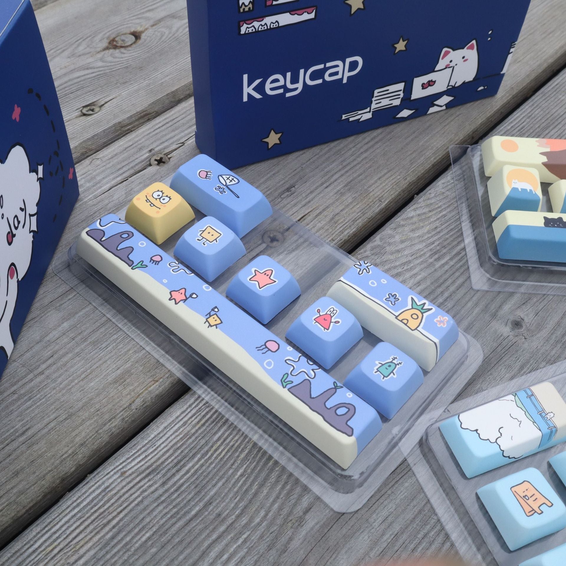 Cute Theme Personalized Keycap Set of Eight Five-Sided Sublimation Original MDA Original Height Mechanical Keyboard