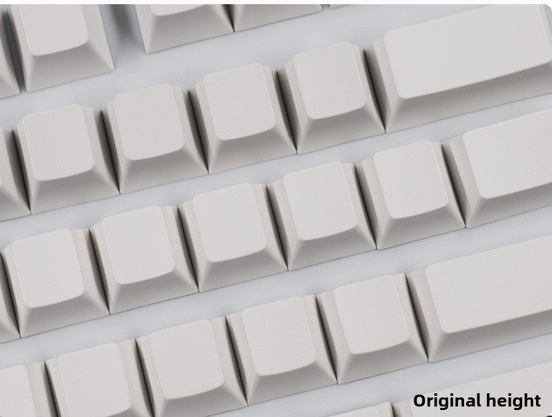 PBT Material XDA Profile Minimalist White Keycaps Light Blocking 134 Keys Small Full Set Material Mechanical Keyboard Keycaps