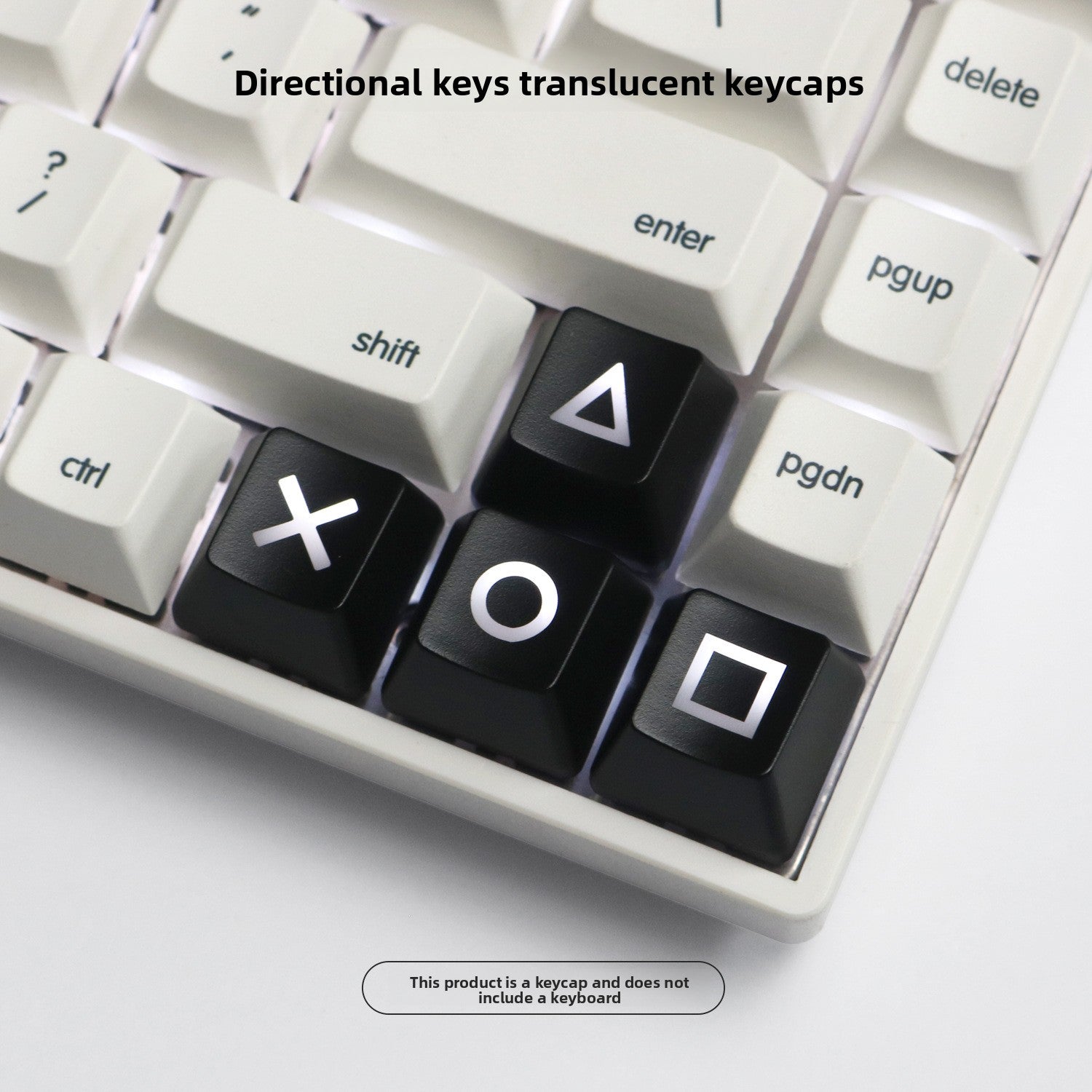 Directional Keys Up Down Left Right ABS Mechanical Keyboard Personalized Translucent Keycaps R1 Height PSP Keycaps Red Black PS4