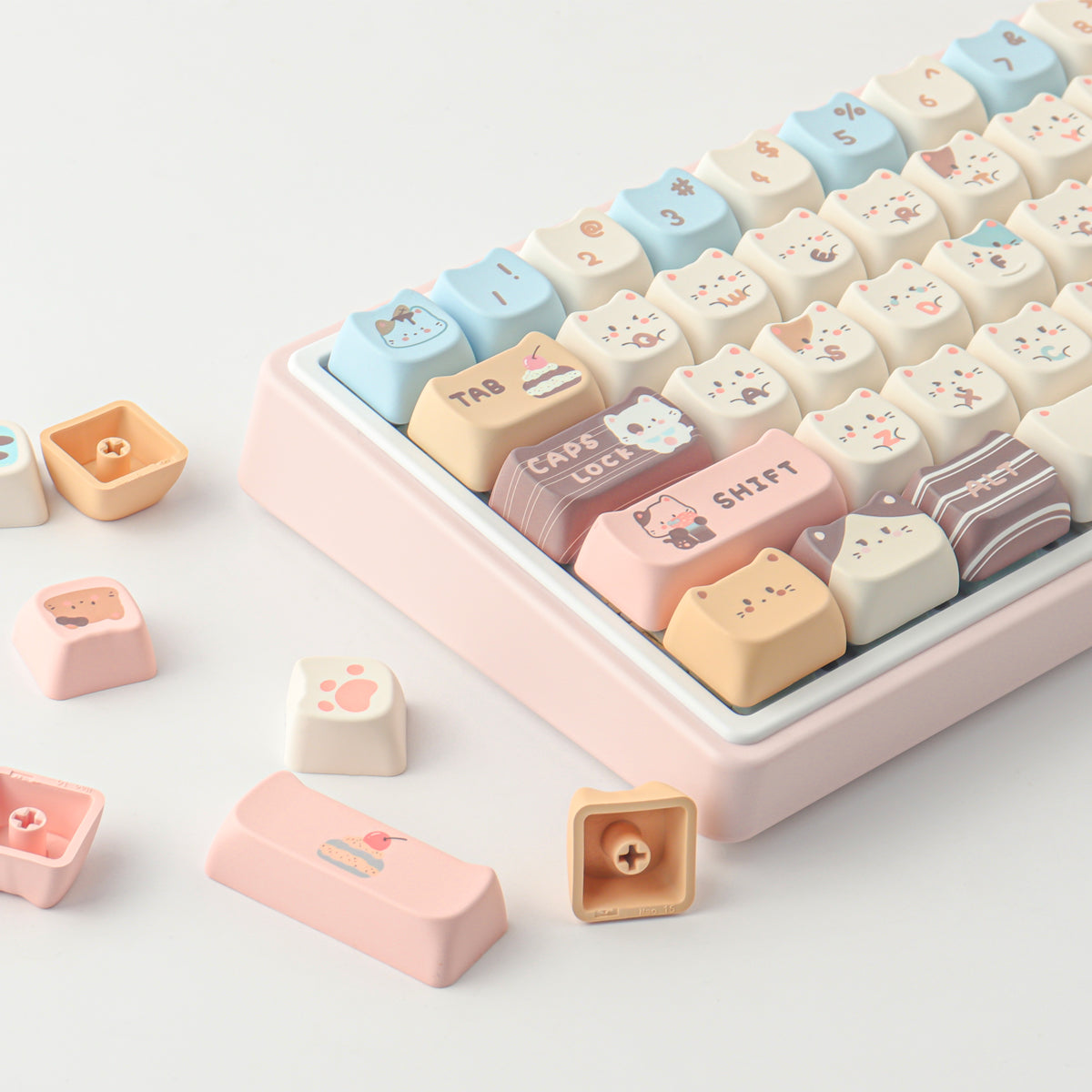 Sea Salt Cat keycaps