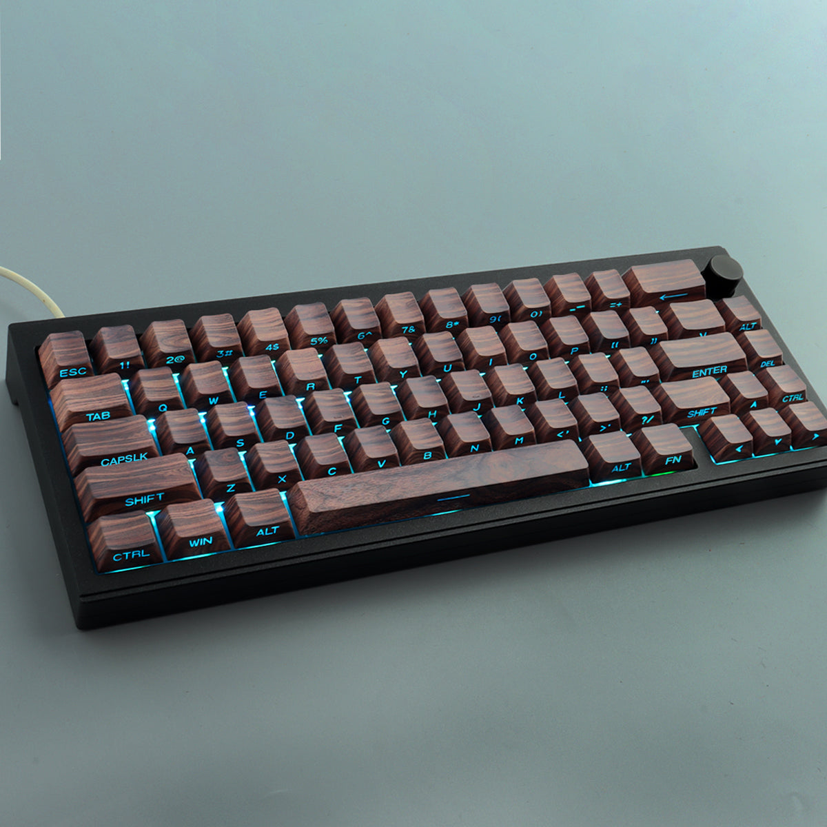 Wood Grain Side light keycaps