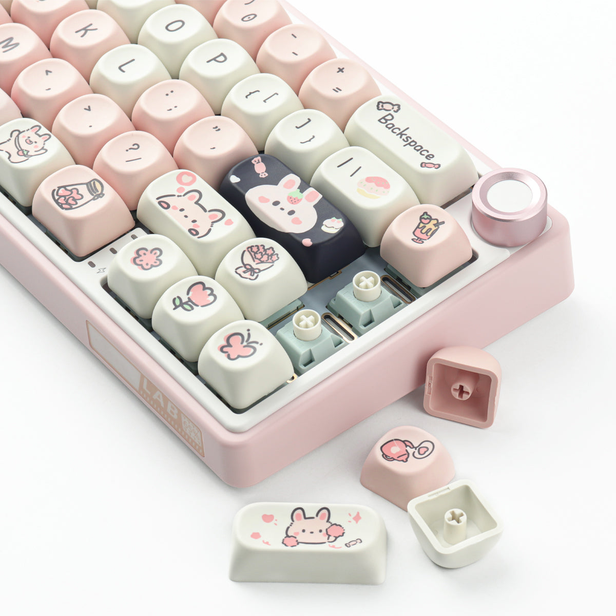 Little Rabbit Toffees keycaps