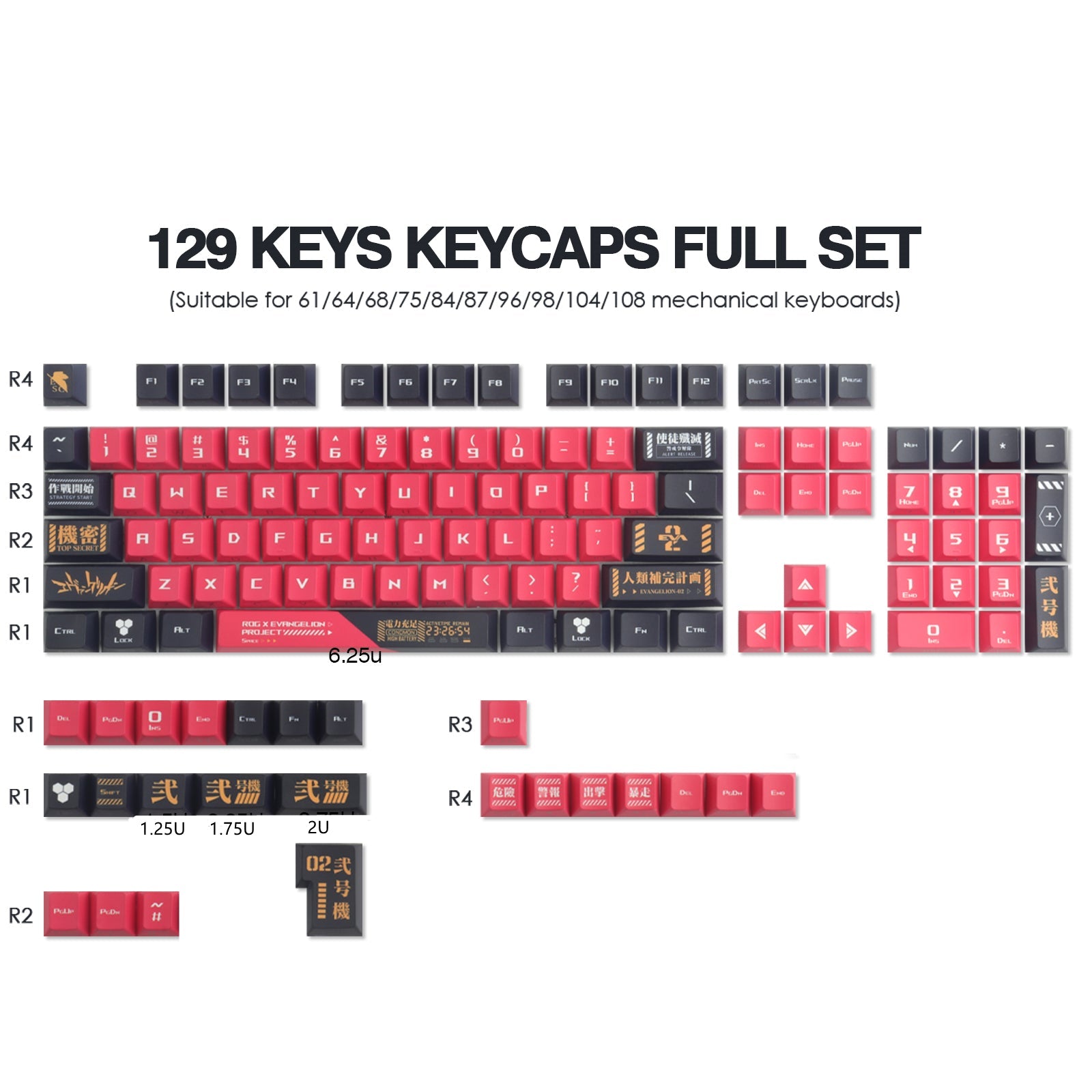 EVA NO.1 Side light keycaps