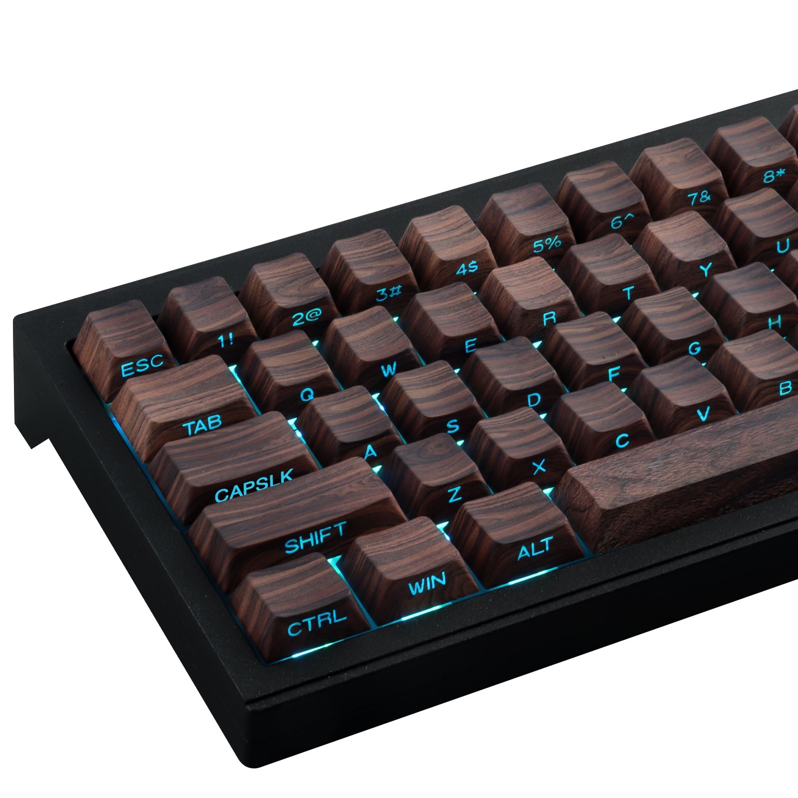 Wood Grain Side light keycaps