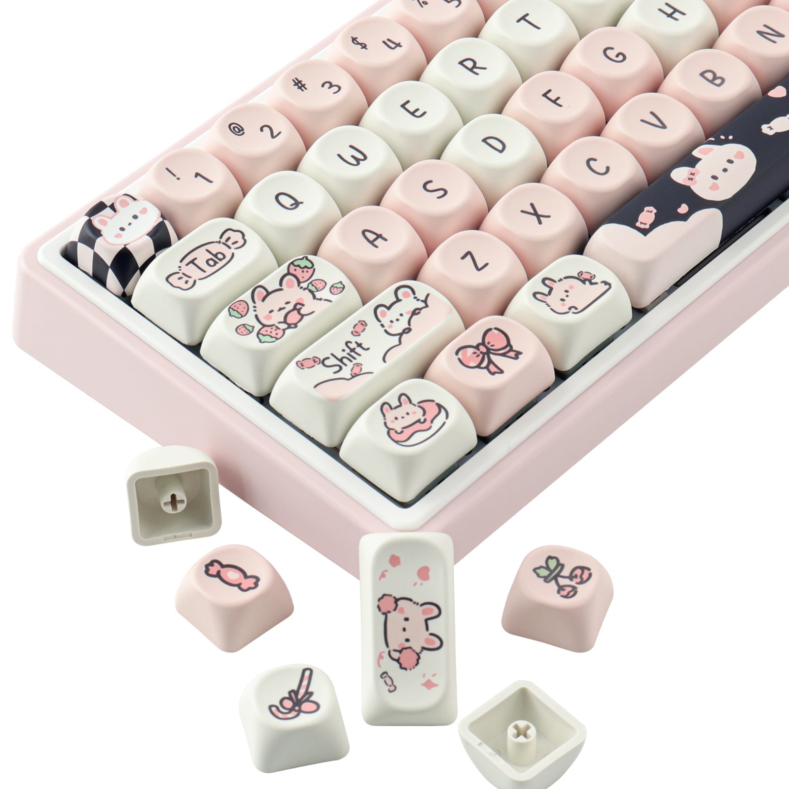 Little Rabbit Toffees keycaps
