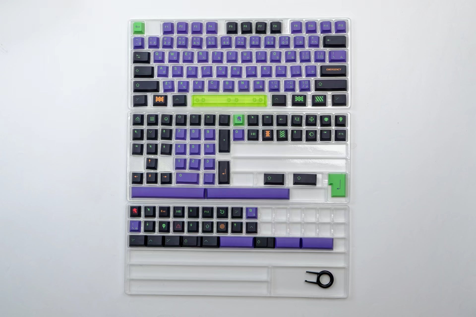 EVA MECHA-01 Transparent Keycaps