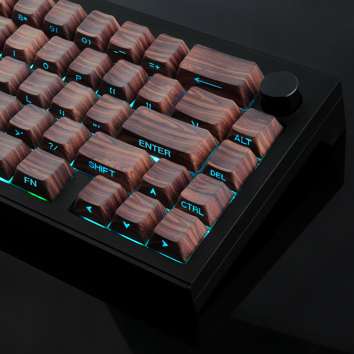 Wood Grain Side light keycaps