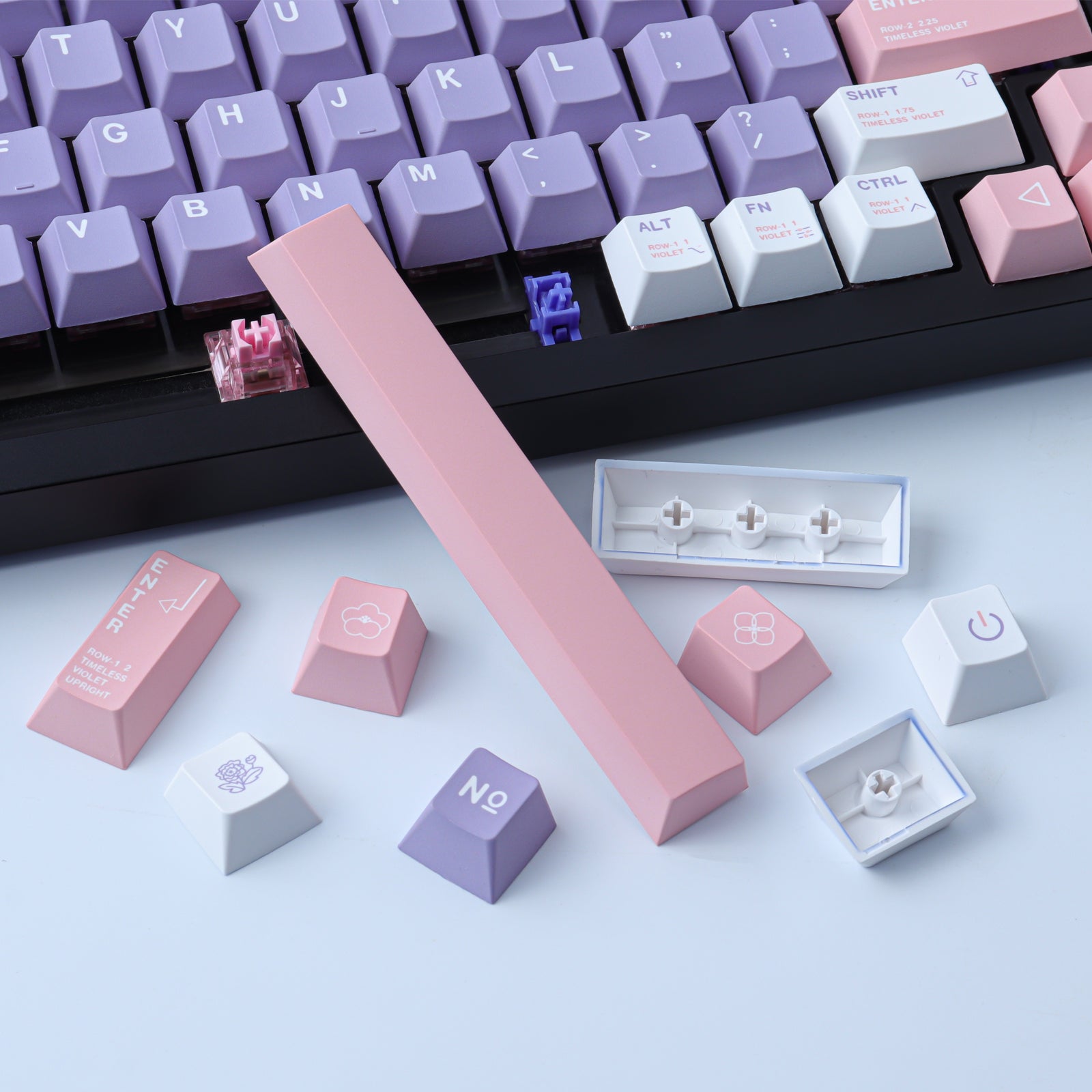 Violet keycaps