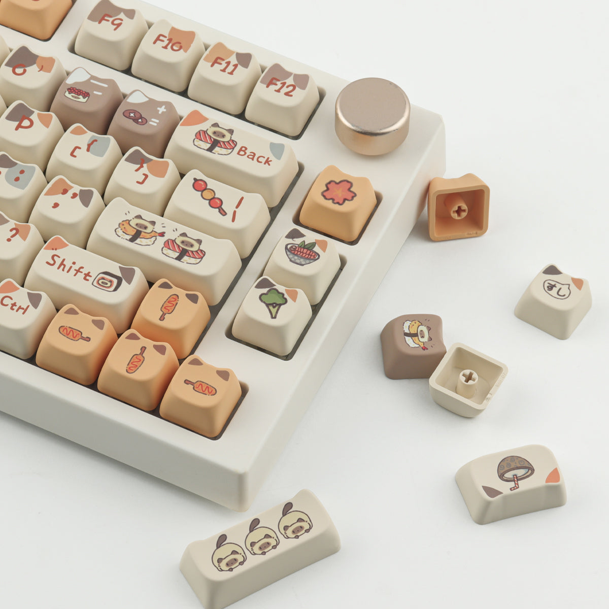 Sushi Cat keycaps