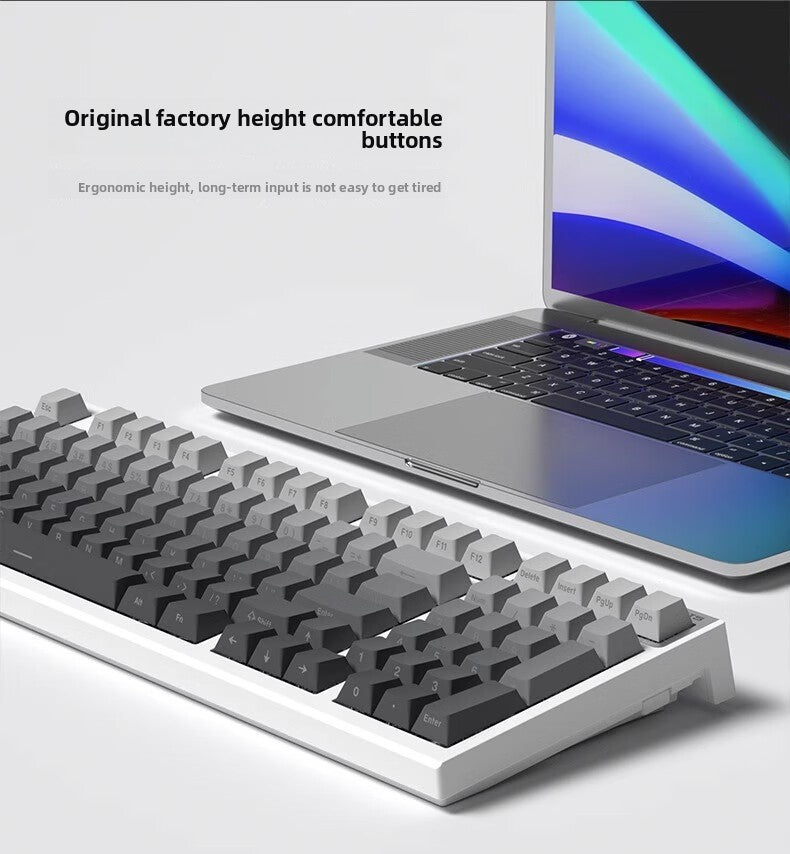 Original Height Side-Engraved Translucent Keycaps PBT Dual-Color Gradient Full Set Sublimation Custom Keyboard Keycaps