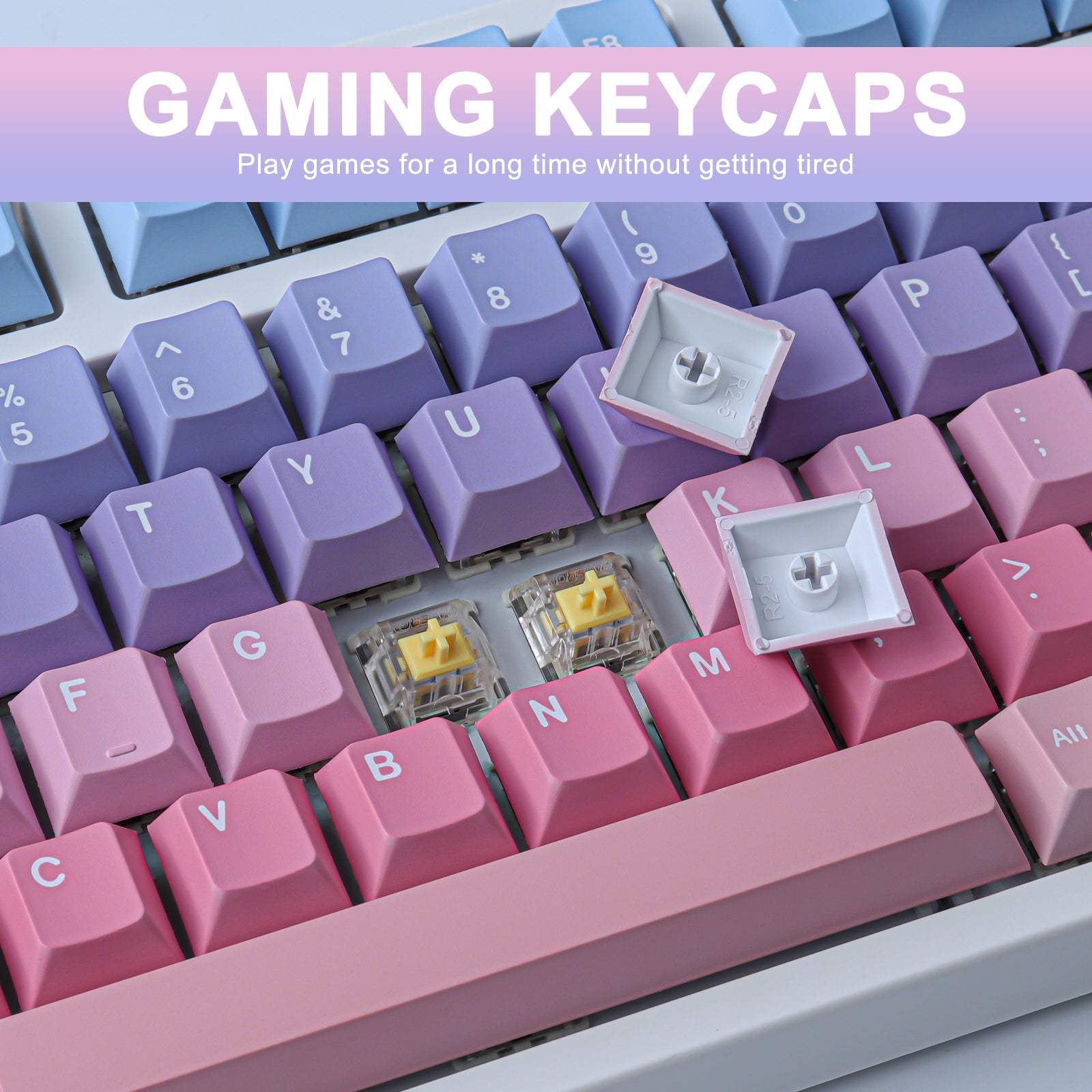 Colorful Clouds keycaps