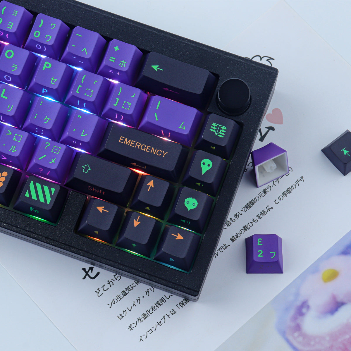 EVA NO.1 Side light keycaps
