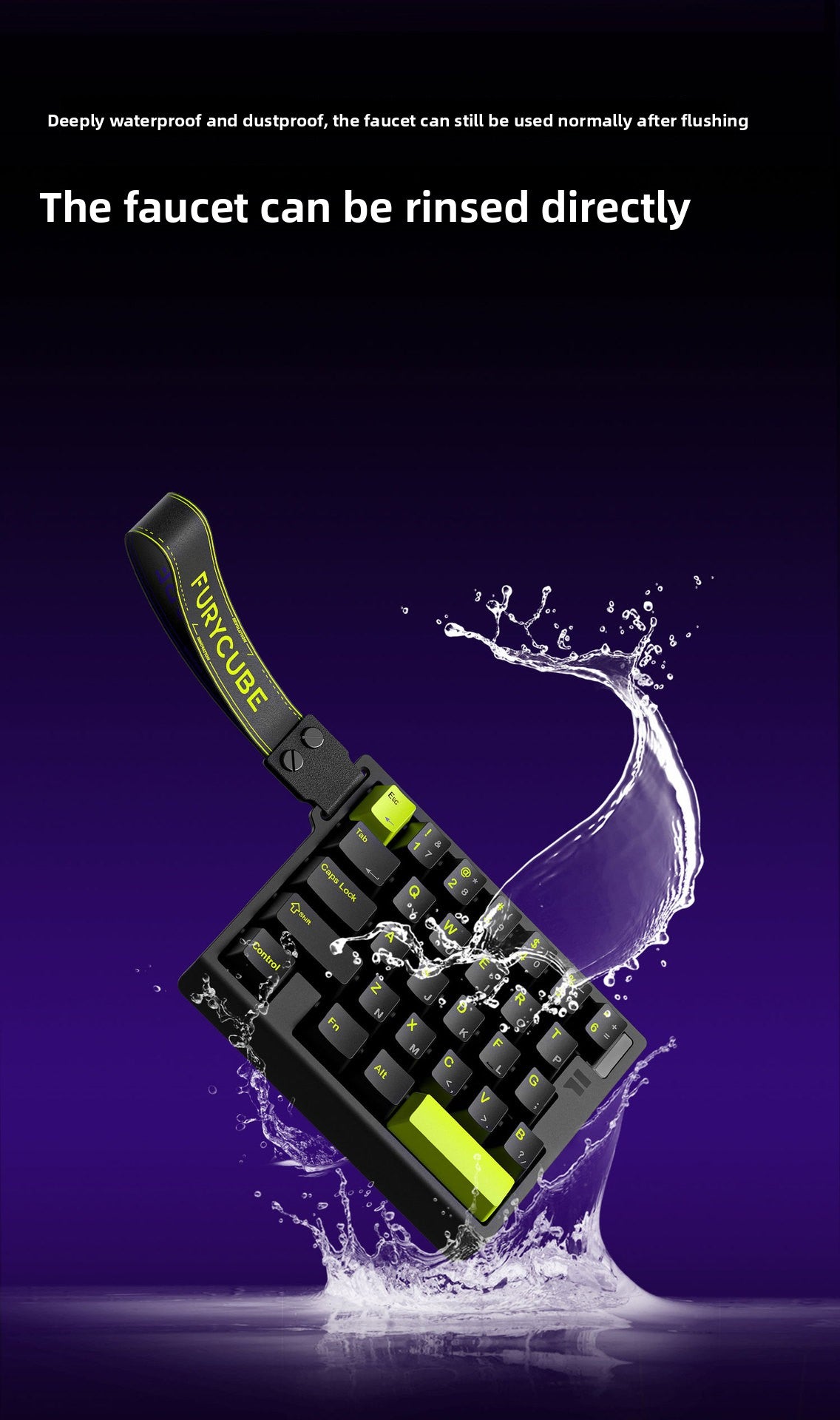 FURYCUBE M30HE Gaming Mechanical Keyboard 8K Magnetic Switches Game Artifact Fearless Contract Quick Trigger