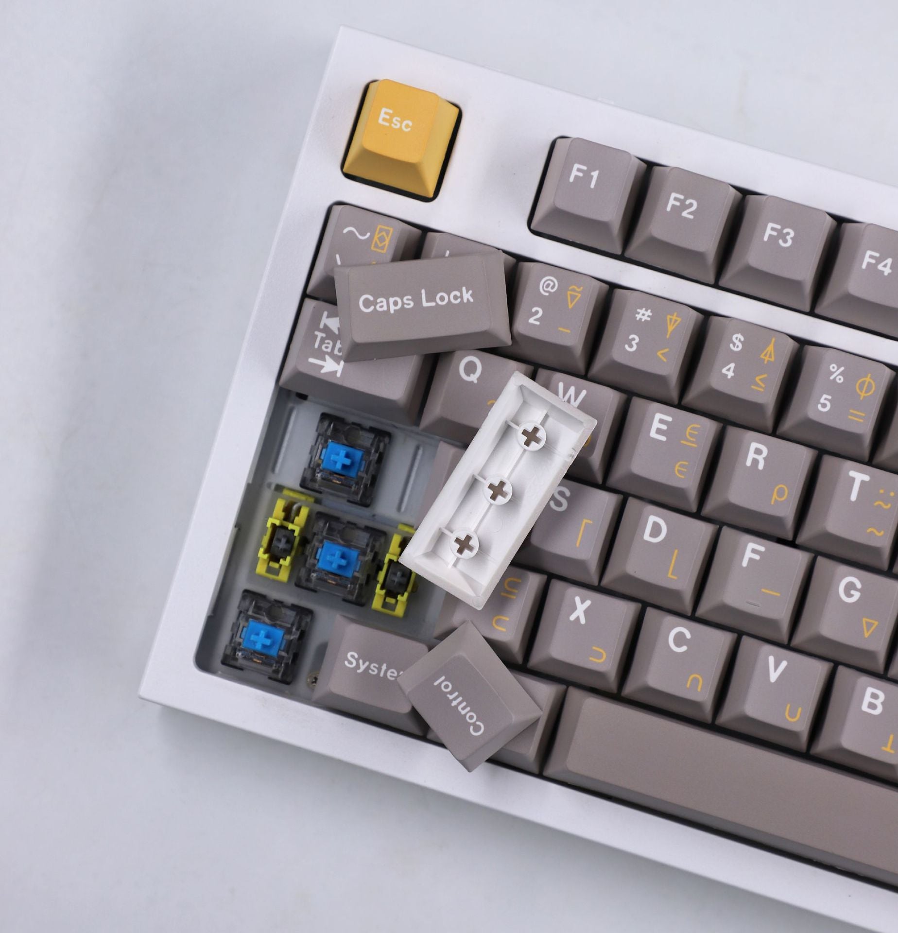 Original Factory Height PBT Dye-Sublimation GMK CYL FTRO Theme 166-Key Full Set Keycaps Mechanical Keyboard Caps