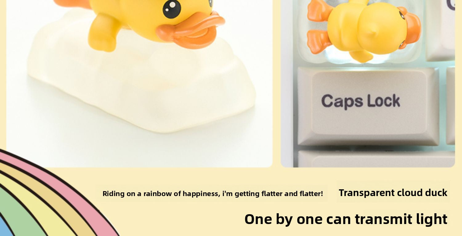 Zomoplus Keycap xB.Duck Original Personality Mechanical Keyboard Keycap Single Custom High Aesthetic