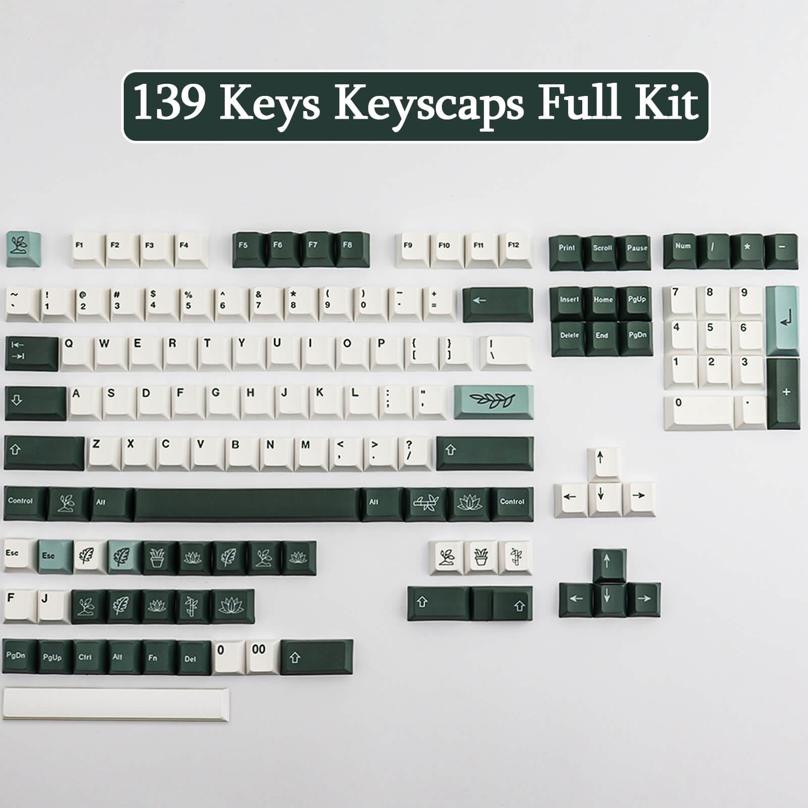Botanical Keycaps Set