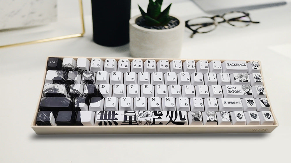 Jujutsu Kaisen Gojo Satoru Keycap Five-Sided Sublimation Customization Compatible with Wooting 60HE Keycap