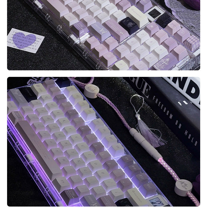 Original Factory Height PBT Dye-Sublimation Misty Fairy Tale Full Set Theme Keycap Gaming Mechanical Keycaps