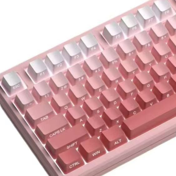 Original Height Side-Engraved Translucent Keycaps PBT Dual-Color Gradient Full Set Sublimation Custom Keyboard Keycaps