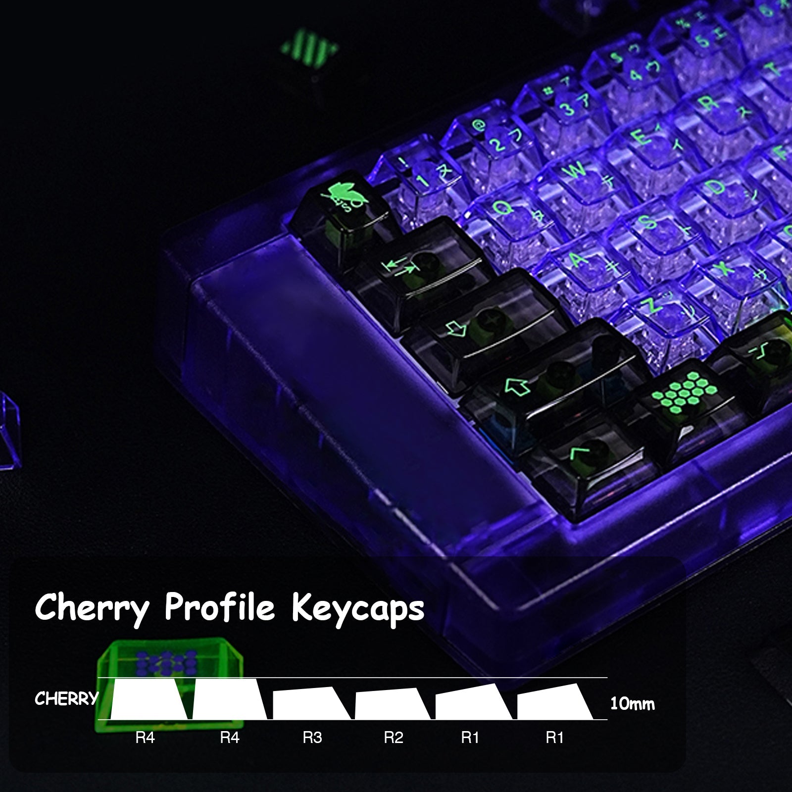 EVA MECHA-01 Transparent Keycaps