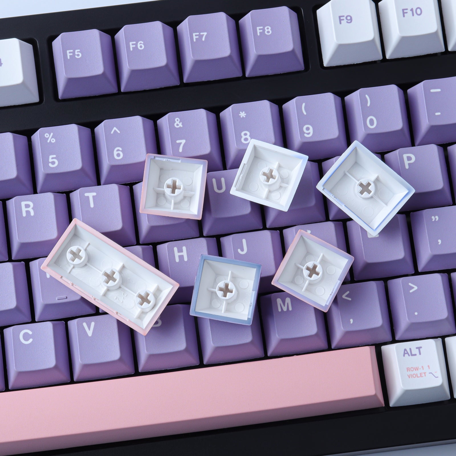 Violet keycaps