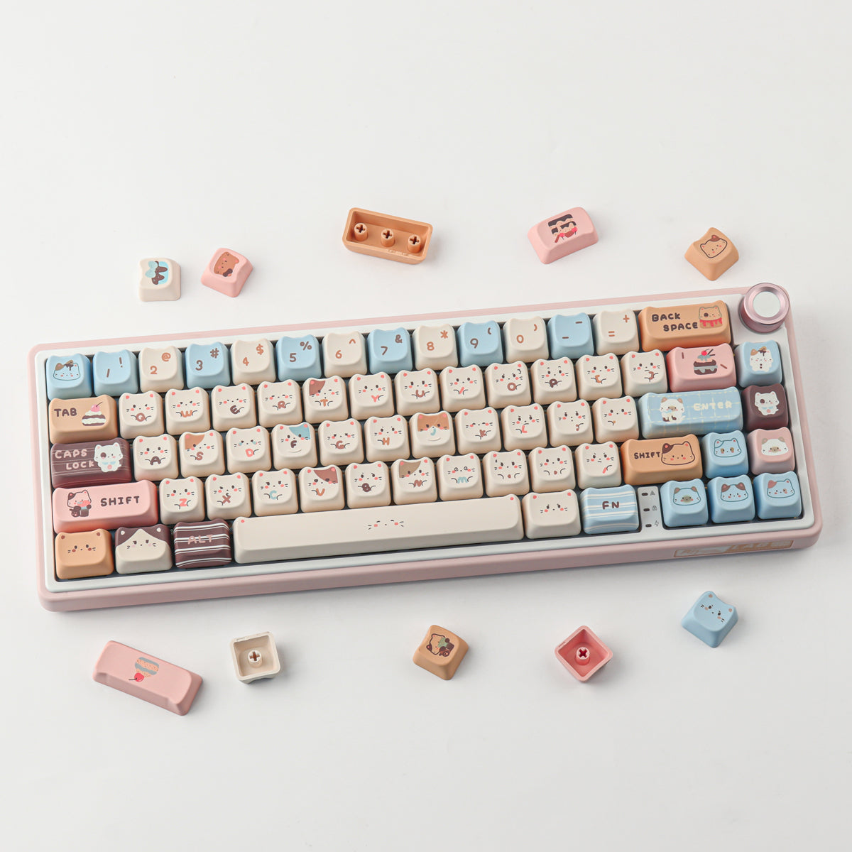 Sea Salt Cat keycaps