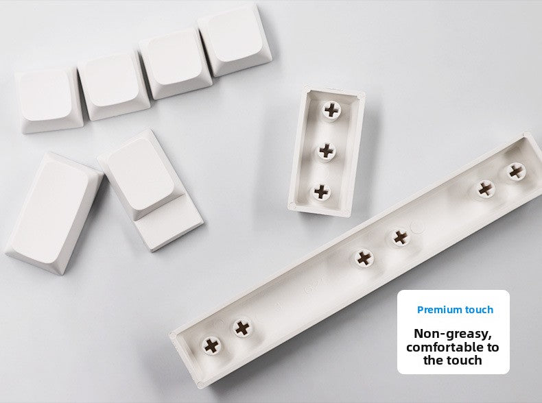 PBT Material XDA Profile Minimalist White Keycaps Light Blocking 134 Keys Small Full Set Material Mechanical Keyboard Keycaps