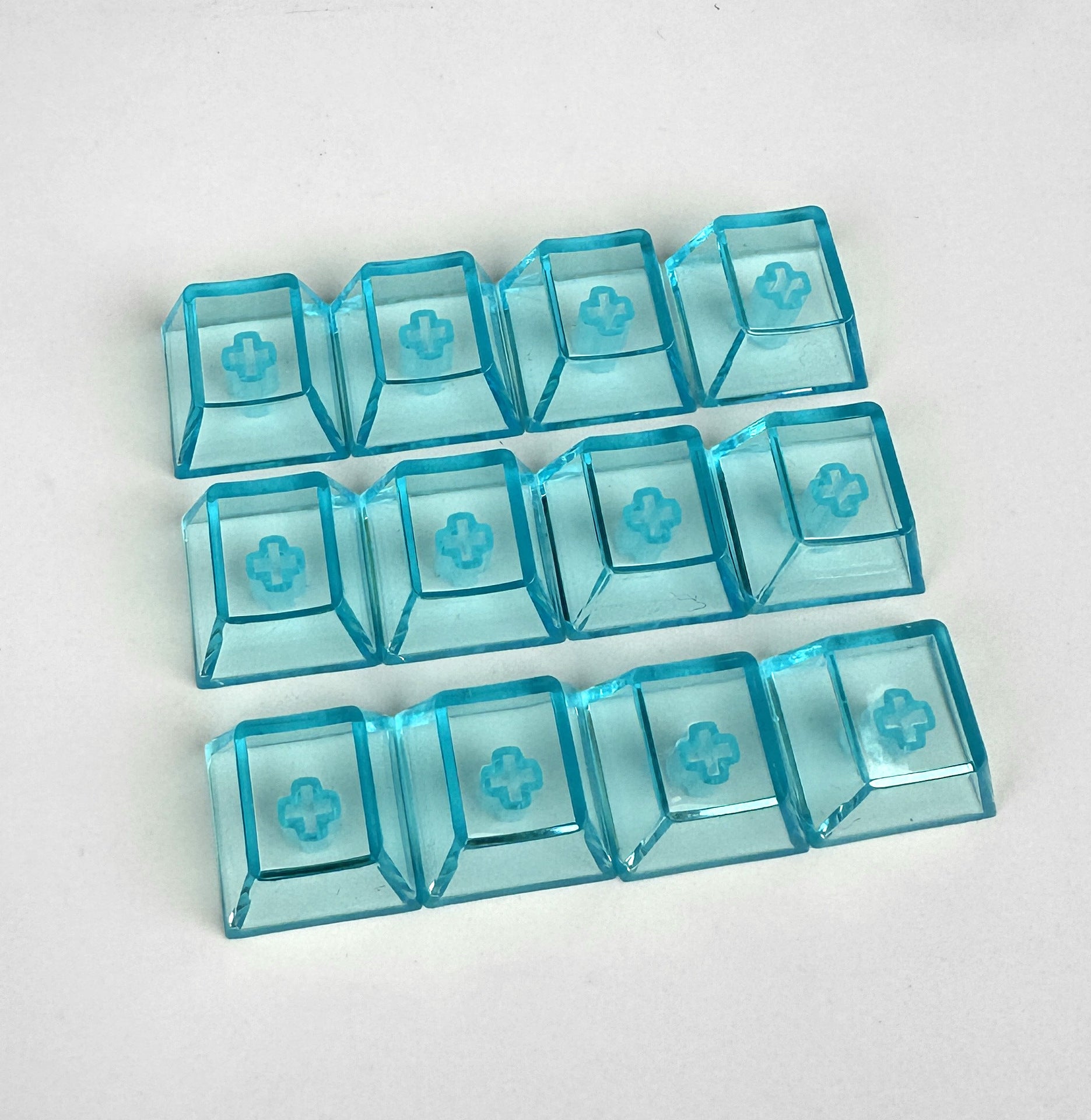 Original Height Keycaps PC Transparent Keycaps High Gloss Transparent Keycaps Cherry High Transparency Keycaps Mechanical Keycaps