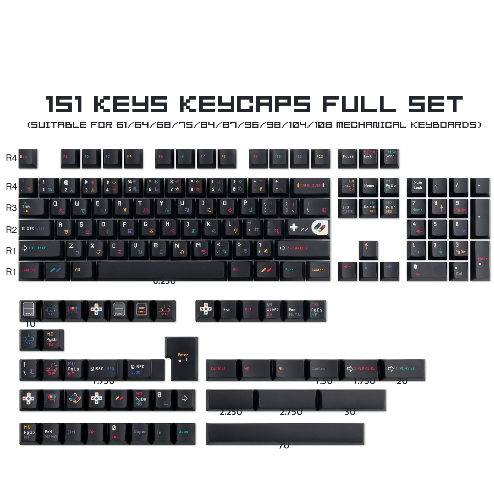 SFC keycaps