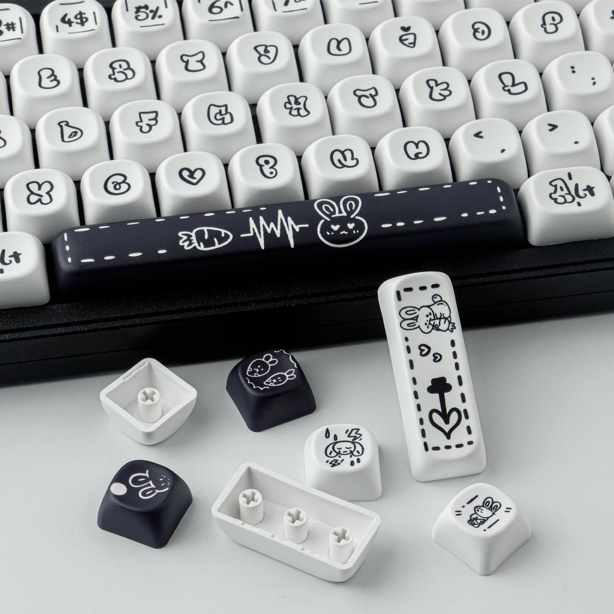 Carrot Rabbit keycaps