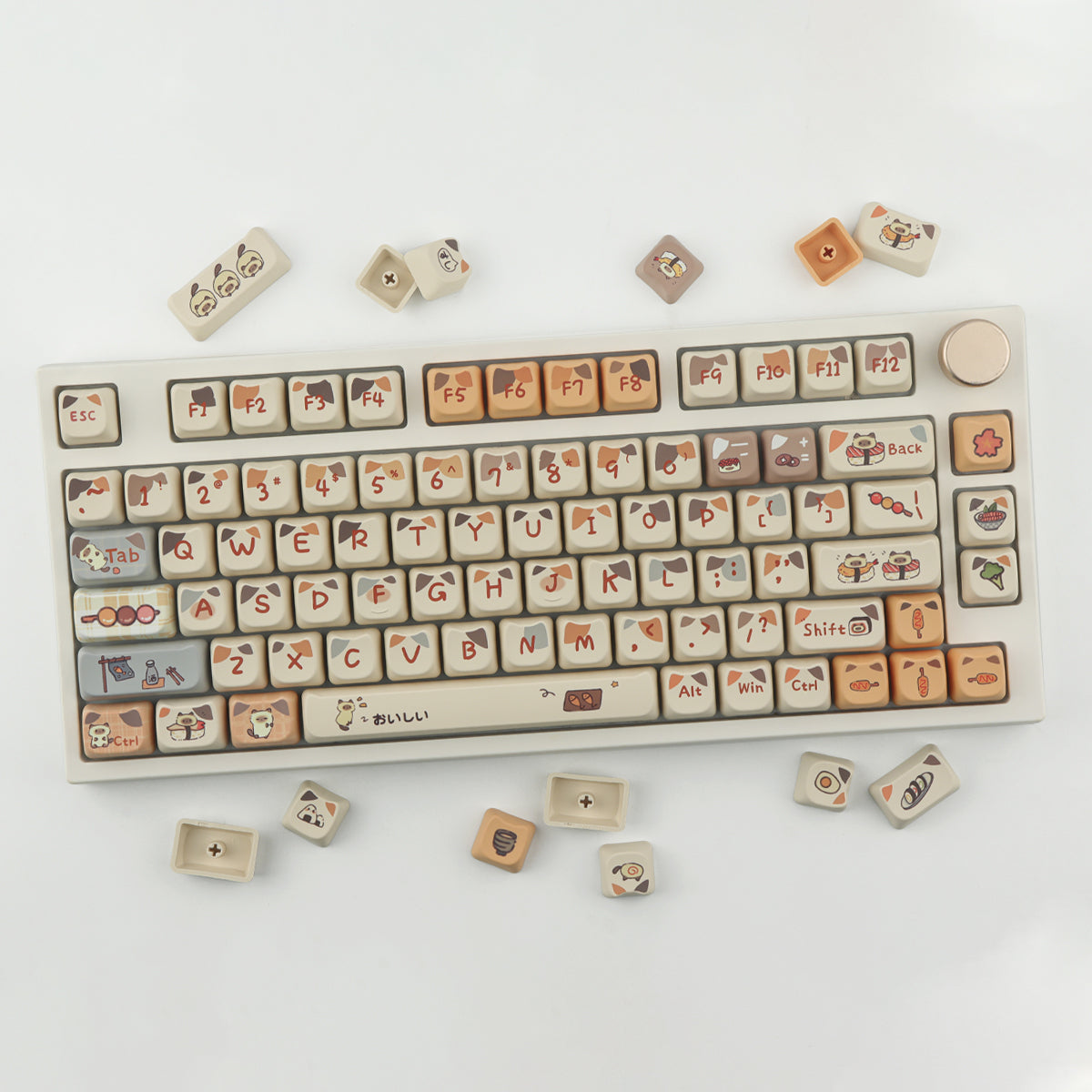 Sushi Cat keycaps