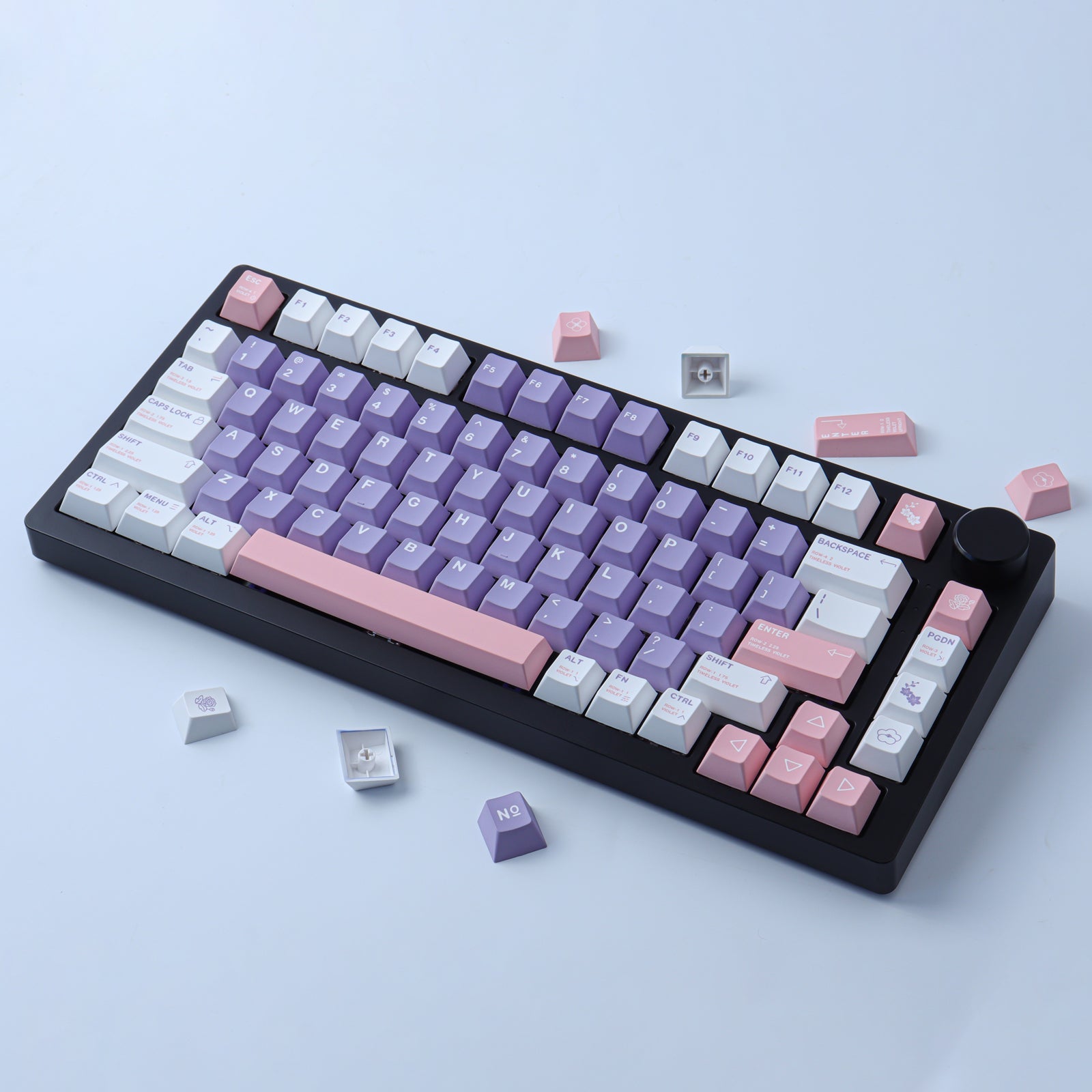 Violet keycaps