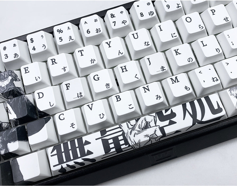 Jujutsu Kaisen Gojo Satoru Keycap Five-Sided Sublimation Customization Compatible with Wooting 60HE Keycap